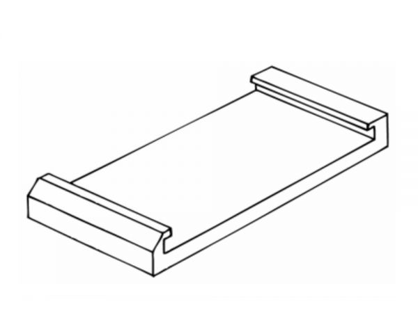 Gleitklotz Vorne, 63mm, für Vink Geburtshelfer Fleischvieh, VVC03