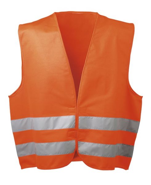 wicaTEX® Warnschutzweste orange, Warnweste aus Polyester