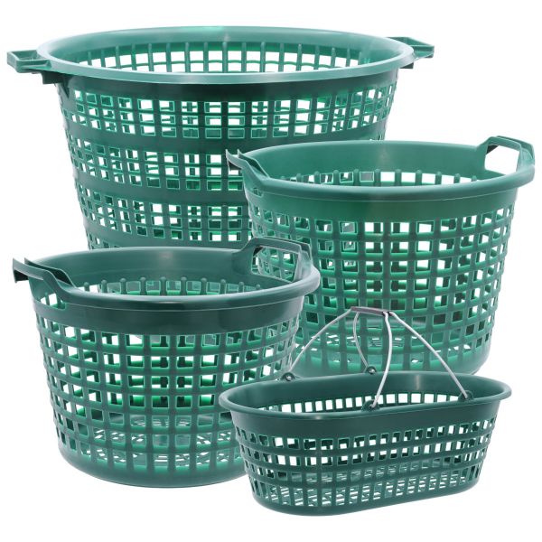 JOPA® Gartenkorb-Set 4-teilig (15kg, 15kg, 25kg, 50kg) Sparset, Erntekörbe aus recyceltem Kunststoff