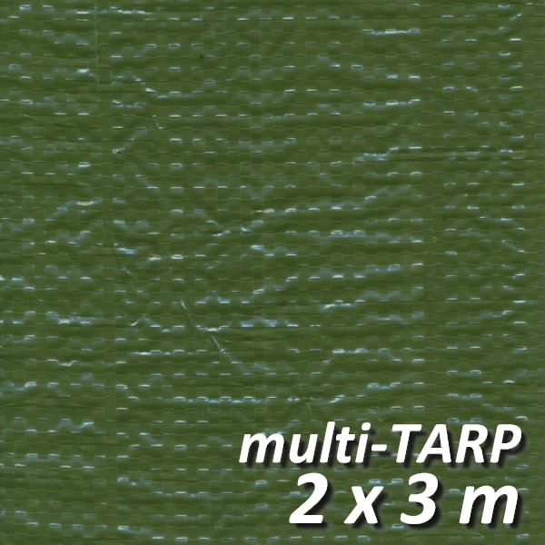 Lankotex® multi-TARP Standard 2x3m grün, Schutz- und Abdeckplane mit Aluminiumösen, HDPE / LDPE